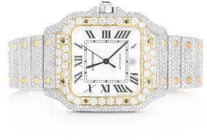 Cartier Moissanite Studded Iced Out  Hip Hop Watch