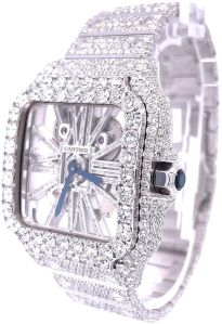 Moissanite Round Diamonds Fully Iced Out Watch