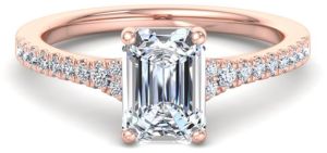 Radiant Cut Solitaire Diamond Engagement Ring, Gender : Female