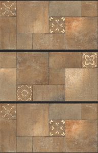 Alask Brown Stone Punch Floor Tile For Interior