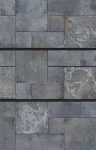 Roman Grey Decor Stone Punch Decorative Floor Tiles