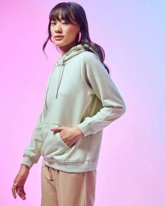 Full Sleeve Ladies Plain Hoodie