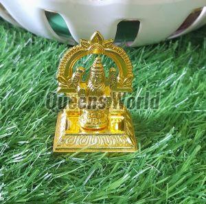 Brass Carved Metal Laxmi Statue, Color : Golden