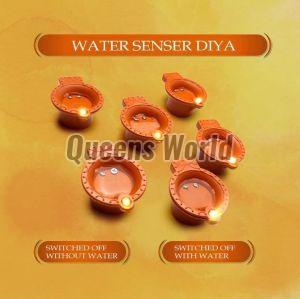 Clay Water Sensor Diya For Decoration Use