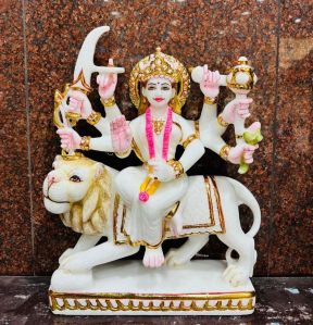 Decorative Durga Maa Marble Statue