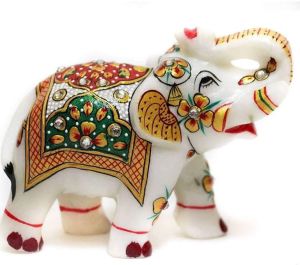 Marble Elephant Statue