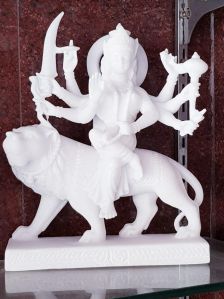 White Marble Durga Maa Statue