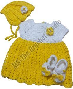 Woolen Crochet Baby Dress, Age Group : Newborn (3-6 Months)