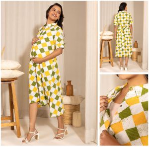 SBR Printed Cotton Ladies Maternity Kurtis, Color : Multiple Colors