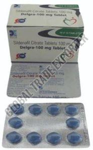 Delgra 100 Tablet, Packaging Size : Box