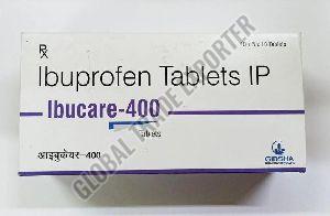 Ibucare 400 Tablet, Packaging Type : Box