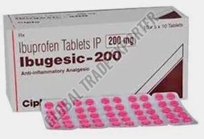 Ibugesic 200 Mg Tablet, Packaging Type : Box