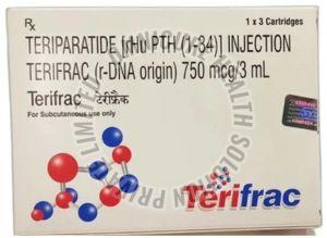 Terifrac 750mcg Injection, Packaging Size : 1x3 Cartridge