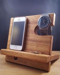 Wooden Organizer Mobile Stand