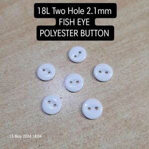 Fish Eye Polyester Button