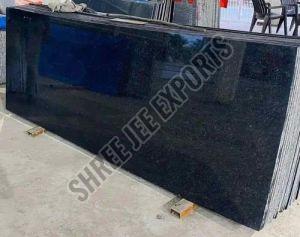 Polished Black Granite Slab For Staircases, Kitchen Countertops, Flooring