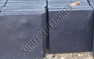 Polished Kota Black Limestone Slab For Flooring