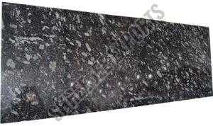 Polished Pearl Black Granite Slab For Kitchen Countertops, Flooring