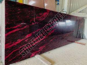 Polished Red Markino Granite Slab For Staircases, Kitchen Countertops, Flooring