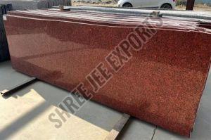 Polished Ruby Red Granite Slab For Staircases, Kitchen Countertops, Flooring