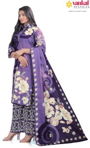 Printed Ladies Blue Cotton Suit, Fit Type : Regular Fit