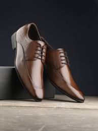 Mens Brown Leather Formal Shoes