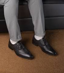 Mens Black Leather Formal Shoes