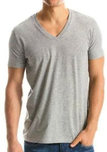 Mens Deep V Neck T Shirt