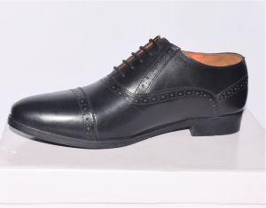 Mens Black Oxford Lace Up Formal Shoes