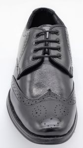 Mens Black Lace Up Oxford Brogue Shoes