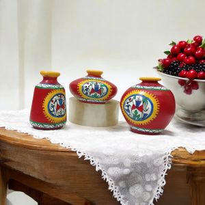 Christmas Gifting Handpainted Pots Set