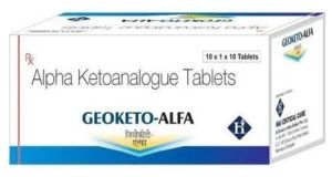 Geoketo Alfa Tablets, Packaging Type : Strips