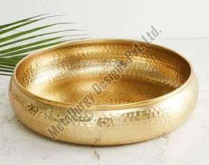 Plain Brass Hammered Bowl For Gift Purpose