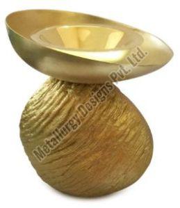 Coated Golden Brass Mubkhar For Worship Use