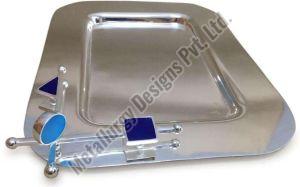 Plain Silver Plating Line Small Serving Tray