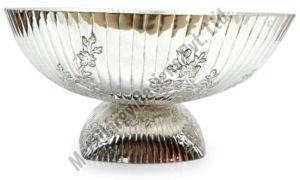 Silver Plating Decorative Bowl With Stand