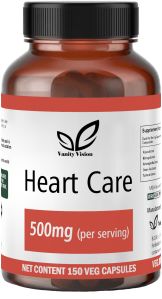 Vanity Vision Heart Care 500mg Capsules, Packaging Type : Bottle