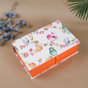 Kesariya Bird Print Gift Box