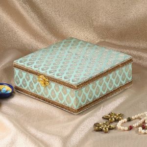 MDF Woods Printed Royal Gifting Box, Color : Golden (print )