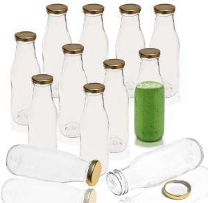 Glass Milk Bottle, Cap Type : Metal Lug Cap