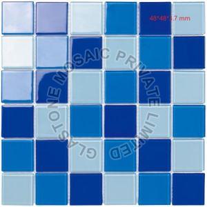 Crystal Series Glass Mosaic Tiles, For Wall, Shape : Square