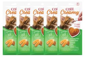 Catit Creamy Treats Chicken (Combo Of 5 Pack)