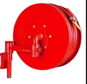 Red Fire Hose Reel Drum