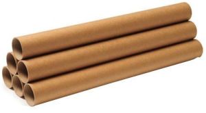 Plain Paper Core Tube, Color : Brown