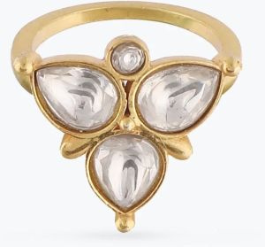 Ekaksh Jadau Silver Finger Ring