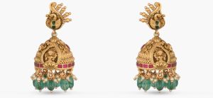 Shloka Antique Silver Jhumkas