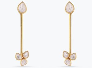 Svara Moissanite Silver Earrings