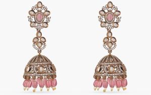 Esther Nakshatra Cz Jhumka Earrings