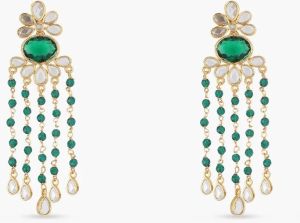 Floral Beads Drop Earrings