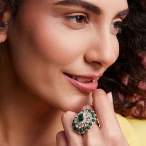 Leilani Cz Cocktail Ring